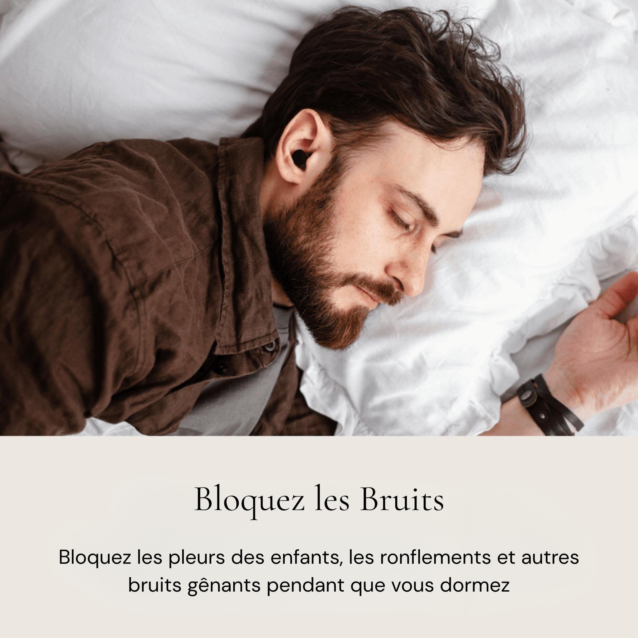 Bouchons d'oreille réutilisables pour dormir Mylhoa