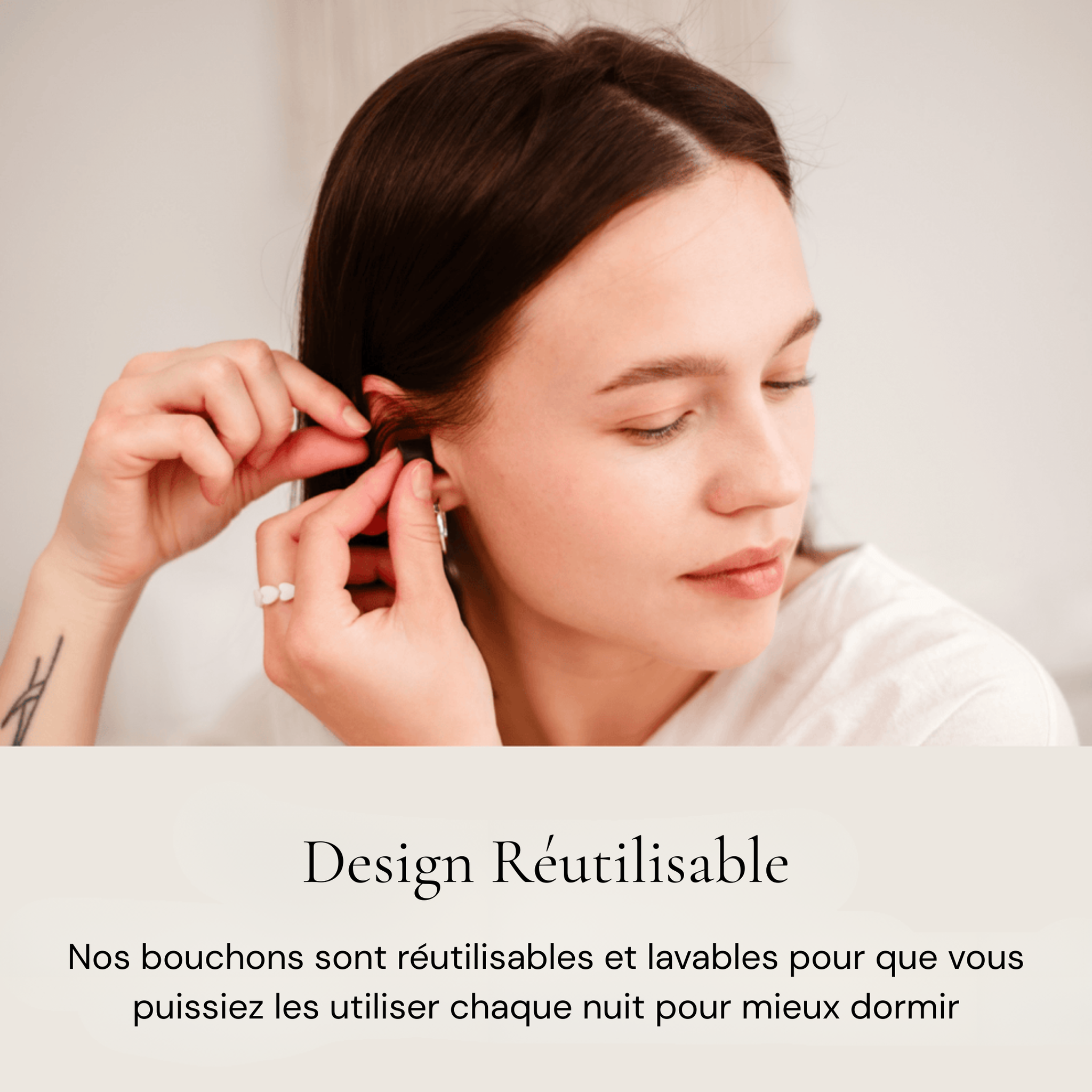Bouchons d'oreille réutilisables pour dormir Mylhoa