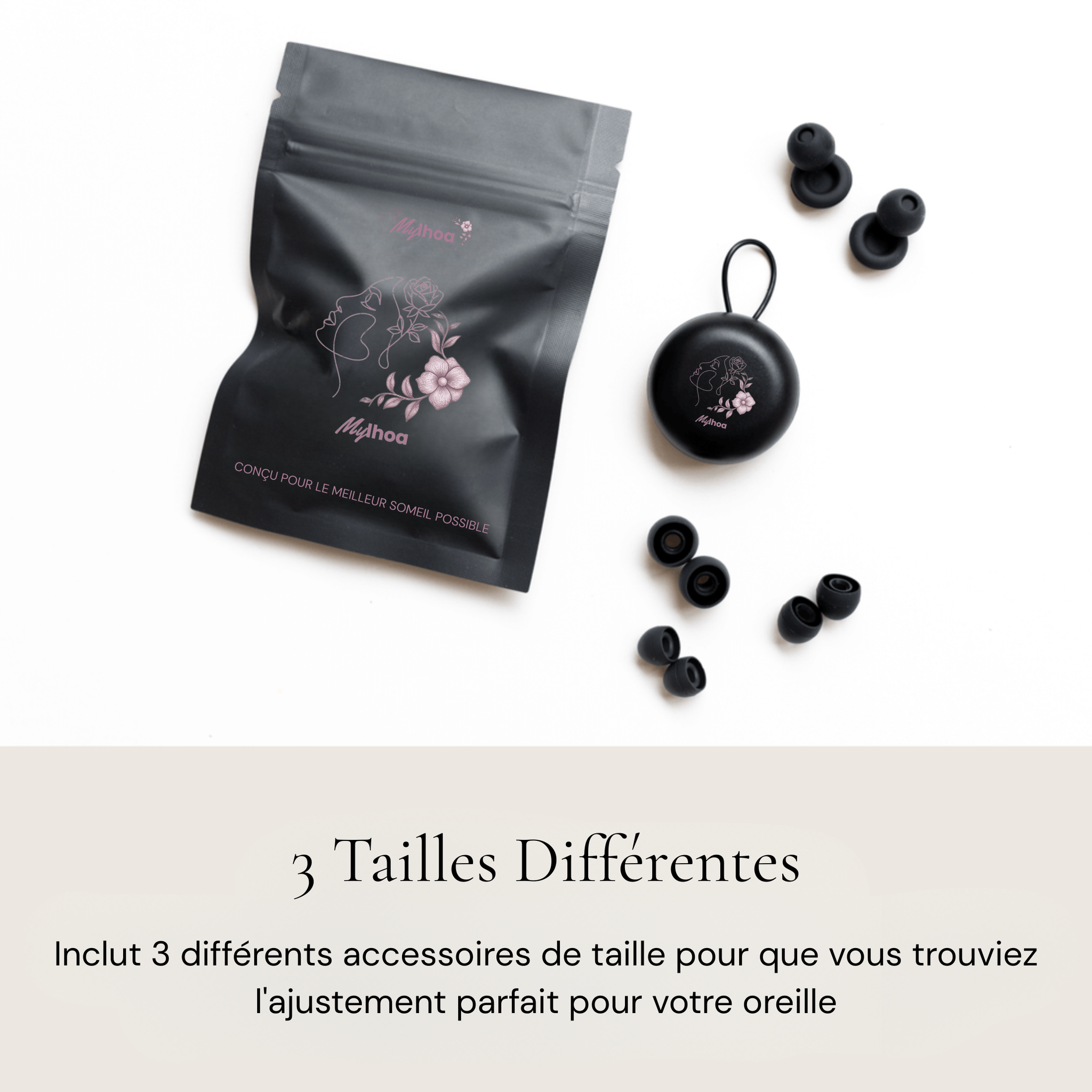 Bouchons d'oreille réutilisables pour dormir Mylhoa